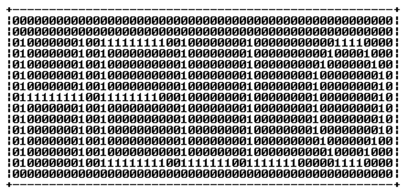 图6-11 0和1组成的HELLO